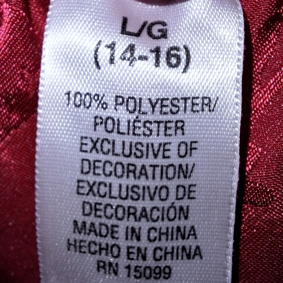 A Set of Enchanted Red Silky ladies pajamas in a large (14-16). EUC. - Picture 4 of 6